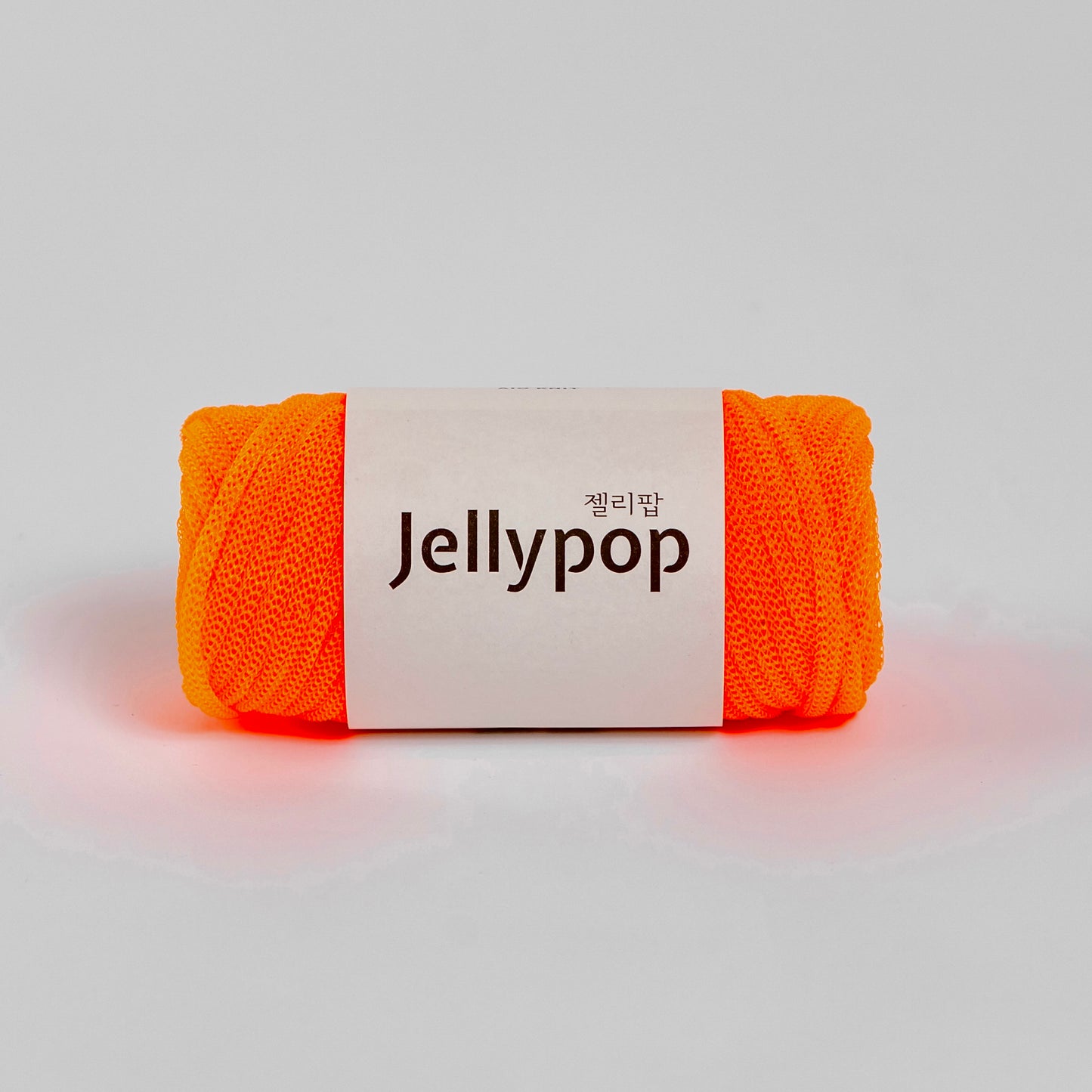 Neon Orange Jellypop Yarn - side view